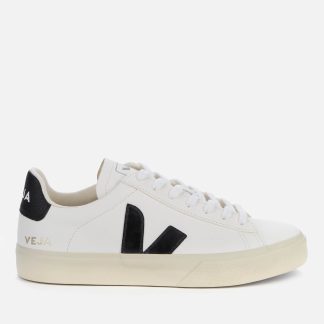 Veja Women's Campo Chrome Free Leather Trainers - Extra White/Black - UK 3