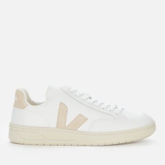 Veja Women's V-12 Leather Trainers - Extra White/Sable - UK 6