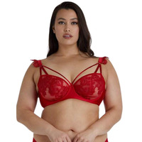 Playful Promises Anneliese Satin Net and Lace Bra Curve