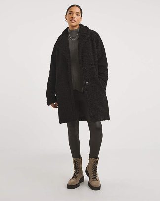 Black Teddy Fur Coat