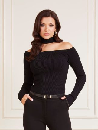 Marciano Guess Marciano Off Shoulder Sweater Top