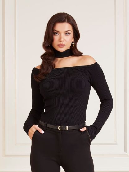 Marciano Guess Marciano Off Shoulder Sweater Top