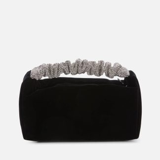 Alexander Wang Women's Scrunchie Mini Bag Velvet W Crystal - Black