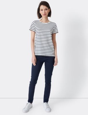 Crew Clothing Womens Skinny Jeans with Tencel™ - 10 - Dark Blue, Dark Blue