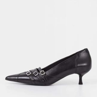 Vagabond Women's Lykke Leather Kitten Heeled Court Shoes - UK 4