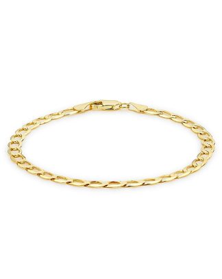 9 Carat Gold Flat Curb Bracelet