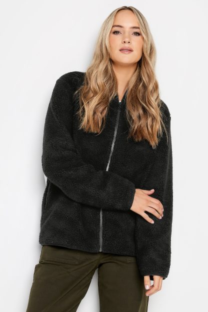 Lts Tall Black Teddy Fleece Jacket 10 Lts | Tall Women's Jackets