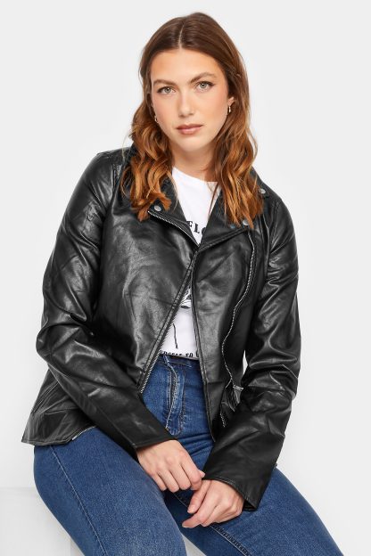 Lts Tall Faux Leather Biker Jacket 12 Lts | Tall Women's Jackets