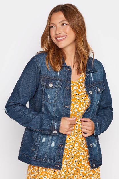 Lts Indigo Blue Denim Jacket 22-24 Lts | Tall Women's Jackets