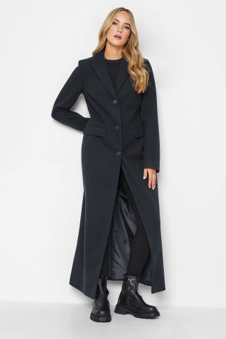 Lts Tall Dark Navy Blue Maxi Formal Coat 10 Lts | Tall Women's Maxi Coats