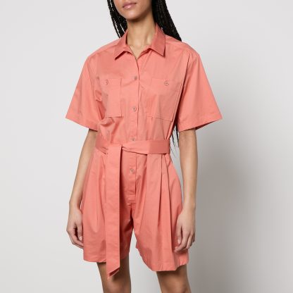 PS Paul Smith Cotton-Blend Poplin Playsuit - UK 6/IT 38