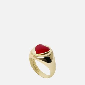 Wilhelmina Garcia 18-Karat Recycled Gold-Plated Ring - EU 50