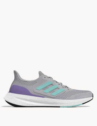 Adidas Women's Pureboost 23 Trainers - 4.5 - Grey Mix, Grey Mix