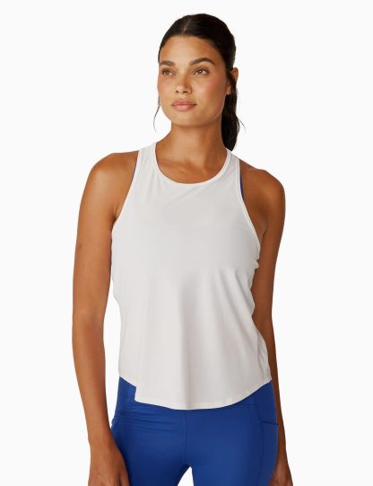 Beyond Yoga Women's Power Beyond Crew Neck Vest Top - L - White, White