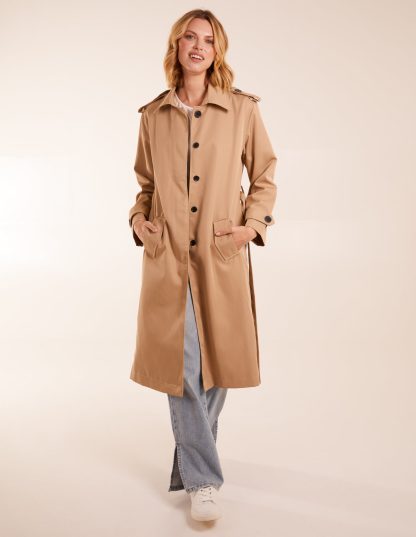 Longline Mac Coat - 10 / Camel