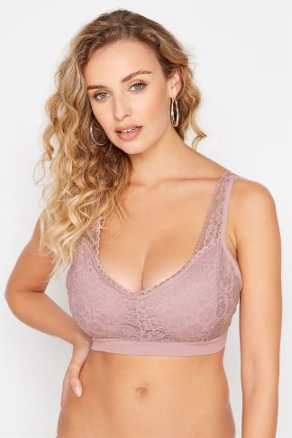 Lts Tall Lilac Purple Seamless Lace Bralette 22-24 Lts | Tall Women's Bras