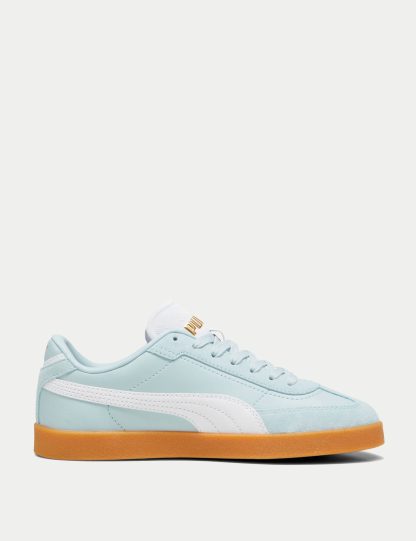 Puma Women's Club II Era Leather Trainers - 6 - Duck Egg, Duck Egg,Ivory Mix