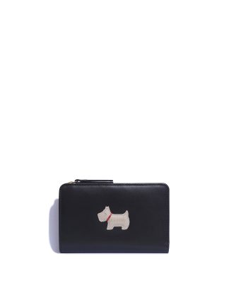 Radley Women's Heritage Dog Leather Foldover Purse - Black, Black