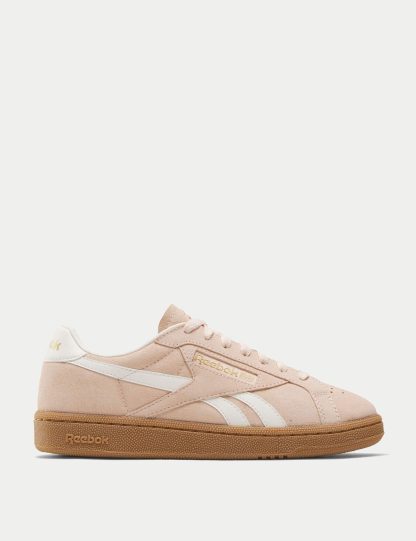 Reebok Women's Club C Grounds UK Suede Trainers - 6 - Oatmeal Mix, Oatmeal Mix