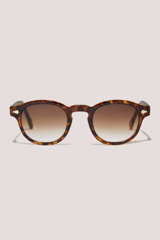 Closet London Sienna Shiny Havana Brown Round Sunglasses