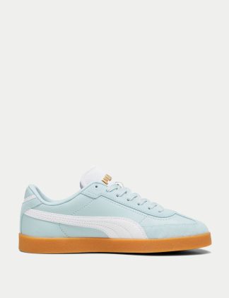 Puma Women's Club II Era Leather Trainers - 5 - Duck Egg, Duck Egg