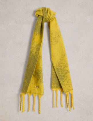 White Stuff Women's Skinny Scarf - Yellow, Yellow