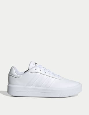 Adidas Women's Court Platform Trainers - 6 - White, White