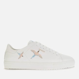 Axel Arigato Women's Clean 90 Bird Leather Cupsole Trainers - White/Blue/Pink