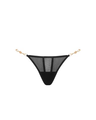 Bluebella Emery Thong Black/Gold