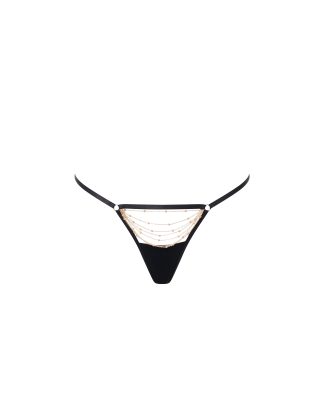 Bluebella Frida Thong Black/Gold