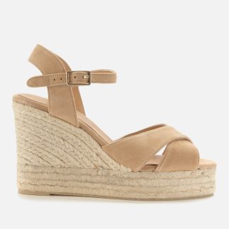 Castañer Women's Blaudell Wedged Espadrille Sandals - Tostado