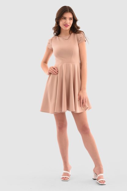 Closet London Blush Skater Dress