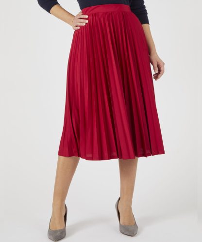 Damart Pleated Jersey Skirt