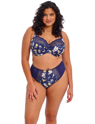 Elomi Women's Morgan High Leg Knickers - 4XL - Navy Mix, Navy Mix