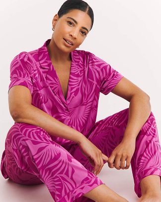 Figleaves Stretch Satin Pyjama Set