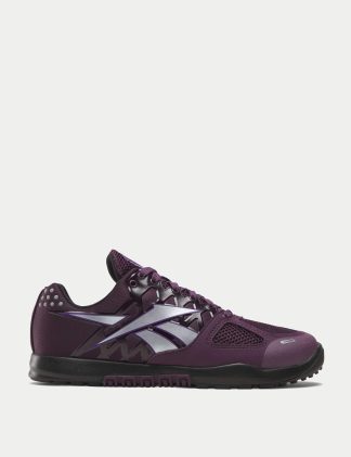 Reebok Women's Nano 2.0 Mesh Detail Trainers - 6 - Dark Purple, Dark Purple