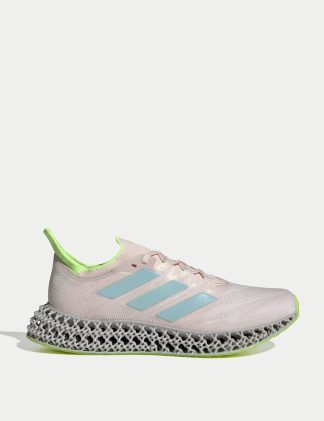 Adidas Women's 4DFWD 4 Trainers - 6 - Light Pink, Light Pink,Black Mix