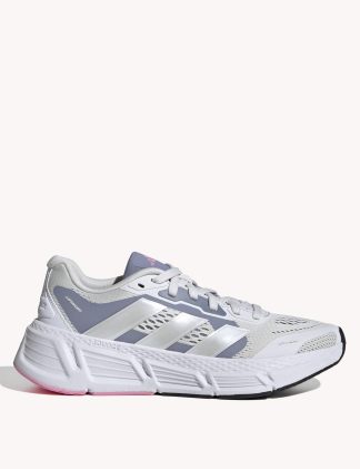 Adidas Women's Questar 2 Bounce Running Trainers - 4 - Silver, Silver