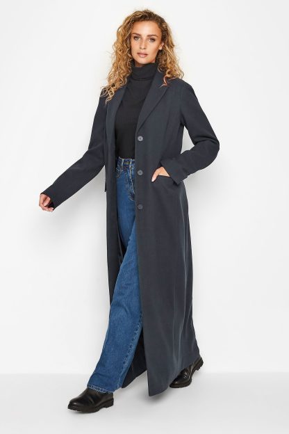 Lts Navy Blue Long Formal Coat 24 Lts | Tall Women's Coats