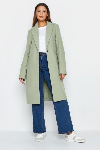 Lts Tall Sage Green Midi Formal Coat 18 Lts | Tall Women's Coats