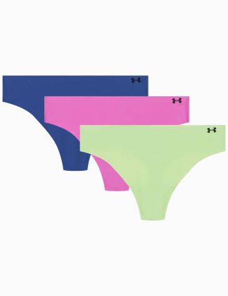 Under Armour Women's 3pk Pure Stretch No Show Thongs - XL - Multi, Multi