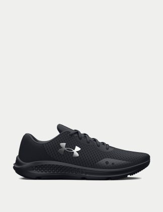 Under Armour Women's Charged Pursuit 3 Running Trainers - 6.5 - Black/Black, Black,Black/Black,Medium Grey Mix