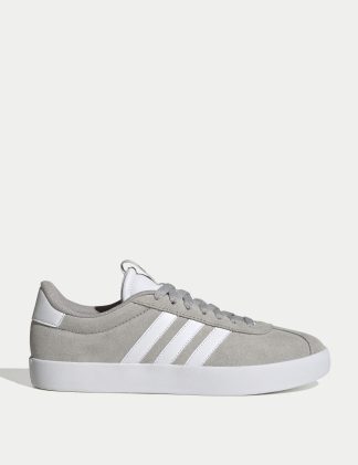 Adidas Women's VL Court 3.0 Trainers - 6.5 - Medium Grey Mix, Black Mix,Medium Grey Mix,Pale Blue