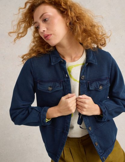 White Stuff Women's Denim Jacket - 14 - Med Blue Denim, Med Blue Denim