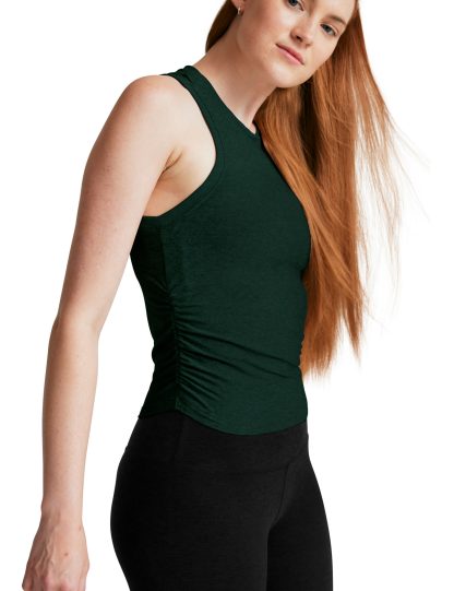 Beyond Yoga Women's Featherweight Your Fit Crew Neck Vest Top - M - Dark Green, Dark Green