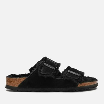 Birkenstock Women's Arizona Slim Fit Shearling Double Strap Sandals - UK 3.5