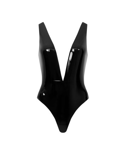 Bluebella Latex Soft Bodysuit Black