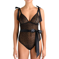 Coco De Mer Audrey Bodysuit AUD-022-01 Black AUD-022-01 Black