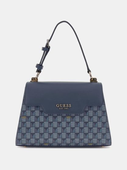 Guess Hallie Geometric-Print Handbag