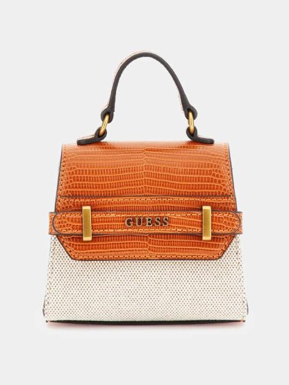 Guess Sestri Croc-Look Mini Handbag